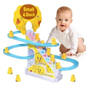 Duck Climbing Toy – Electric Track Slide with Music & Lights for Kids