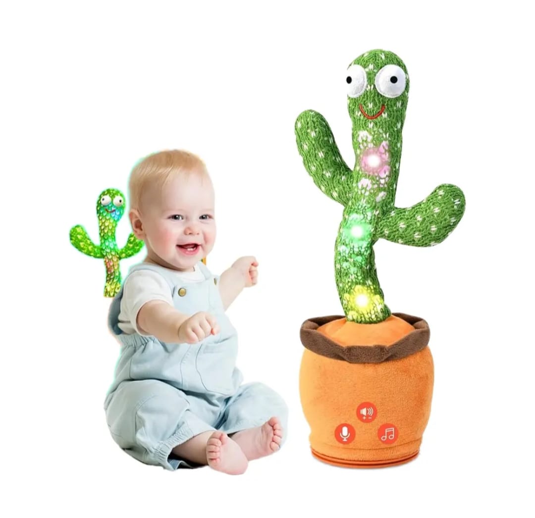 Dancing & Talking Cactus Toy with LED Lights
