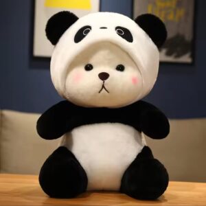 Panda with hood – Soft plush teddy bear  (43cm)