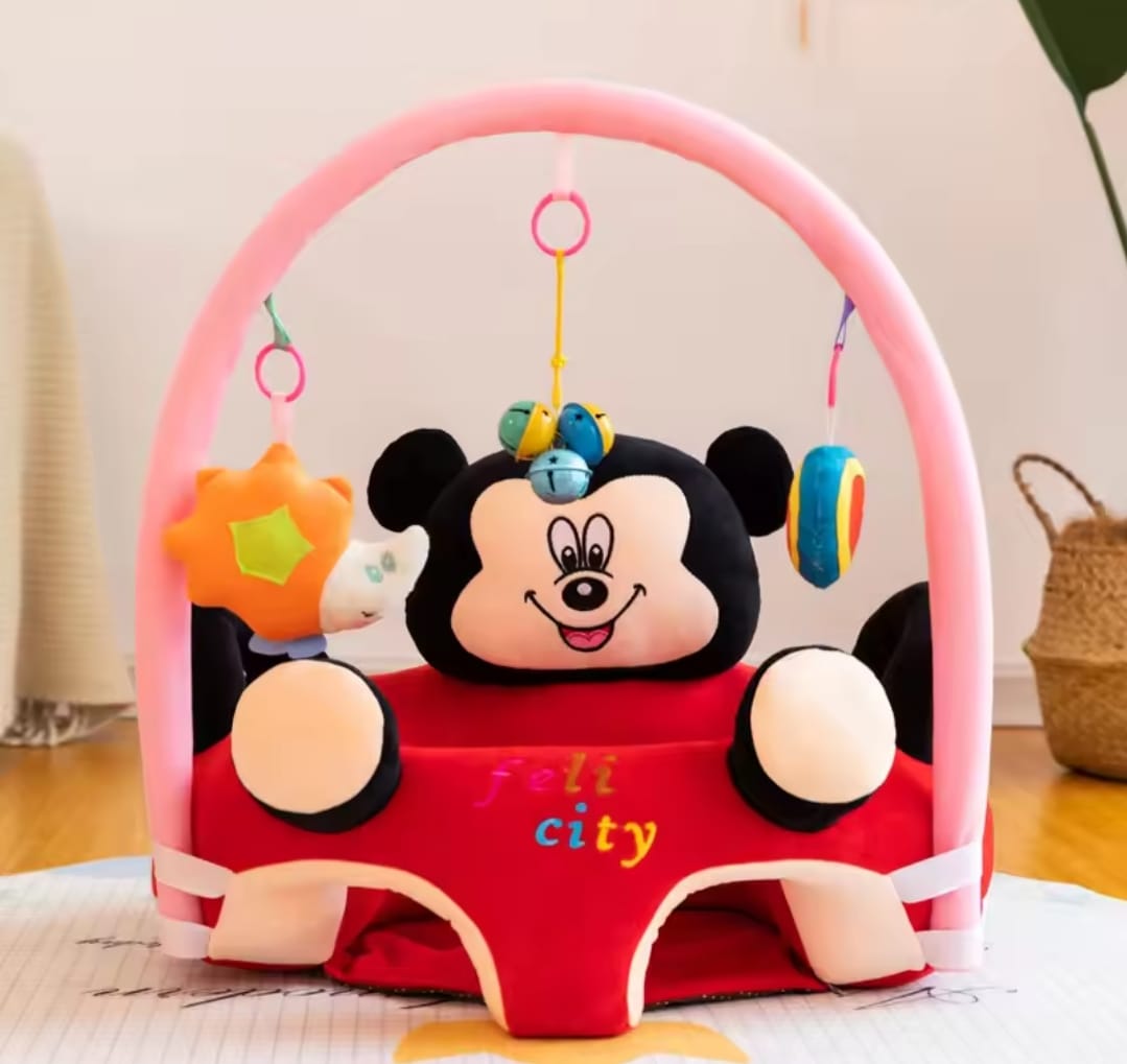 Baby Plush Sitting Chair with Play Gym