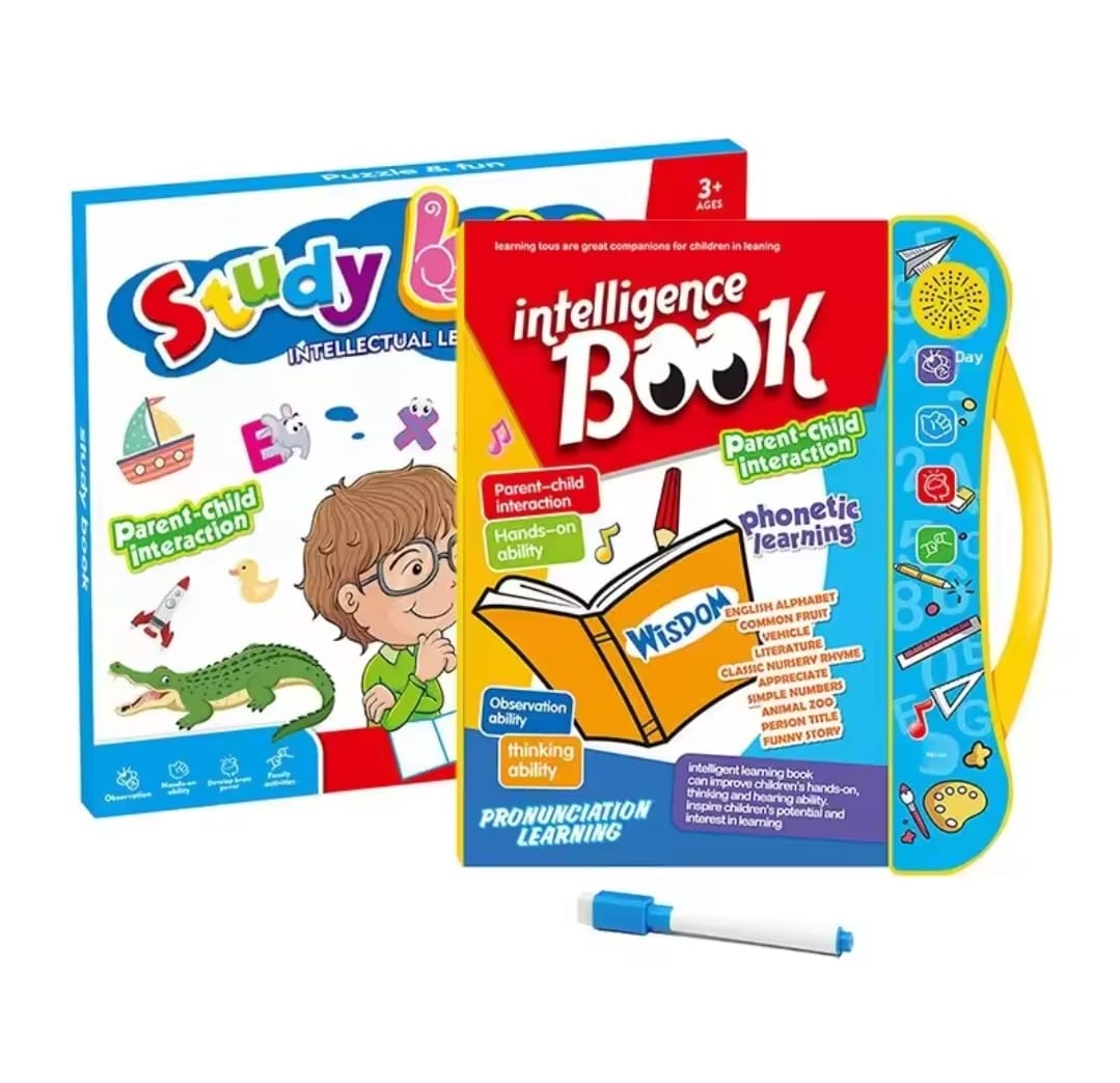 Interactive Intelligence Learning Book for Kids – Study & Fun Educational Sound Book with Pen